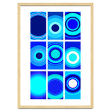 Circles & Rectangles Alt Blue 3 X 3: 1 thumbnail
