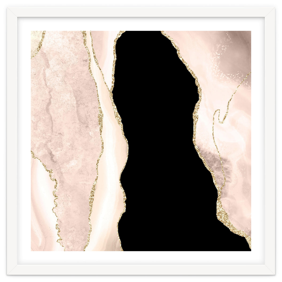 Ivory & Gold Agate Texture 02