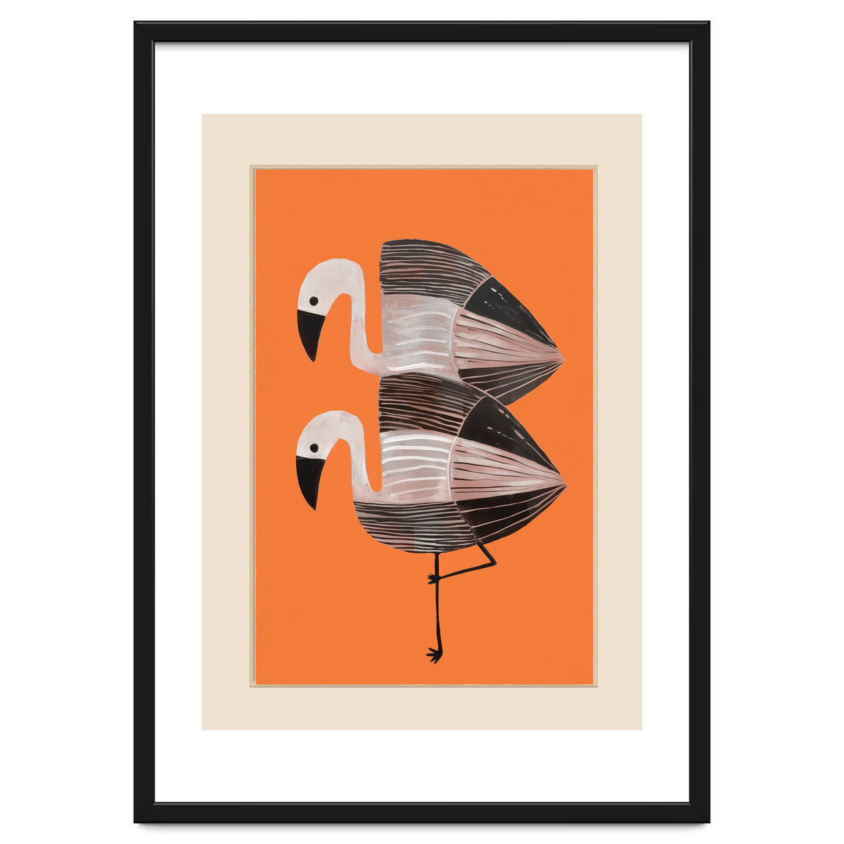 Tangerine Flamingos