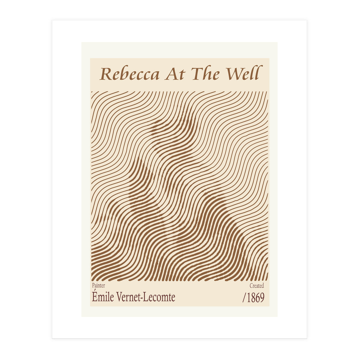 Rebecca At The Well – Émile Vernet Lecomte (1869) (Print Only)