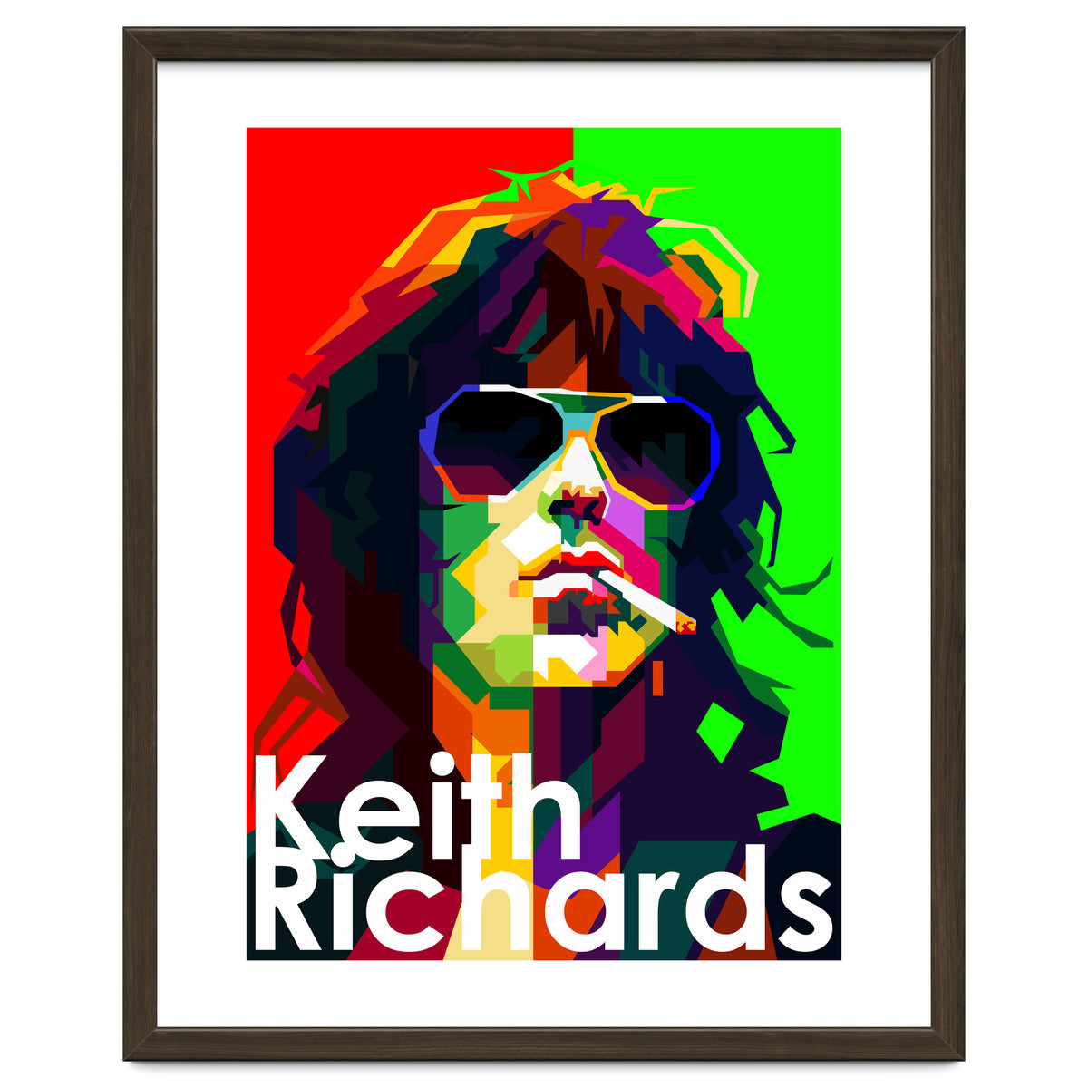 Keith Richards Pop Art WPAP