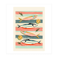 Sardines On Stripes (Print Only)