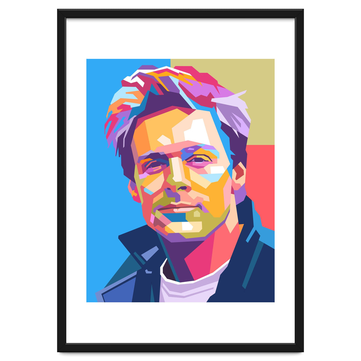 Bryan Adams pop art portrait