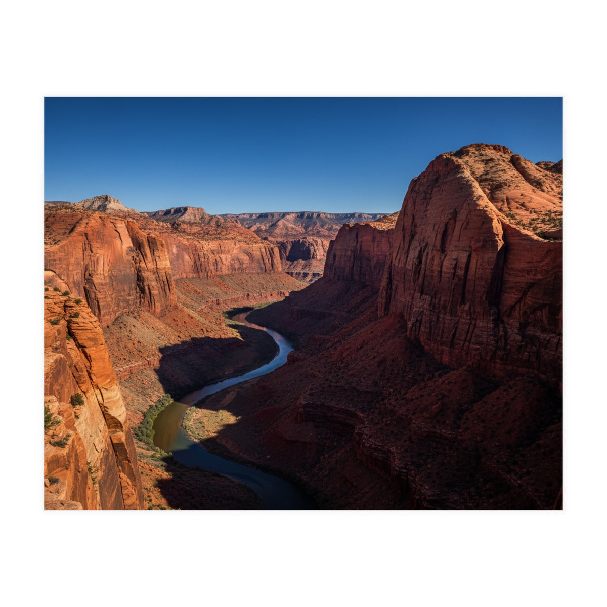 Canyon Majesty: River Through the Red Rocks (Print Only)