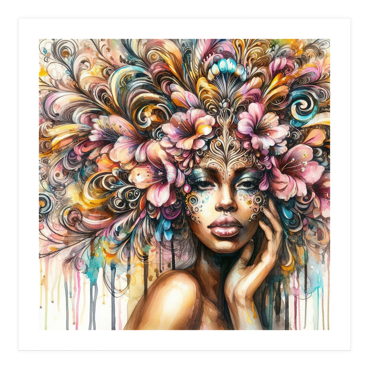 Tropical Baroque Muse (Print Only)