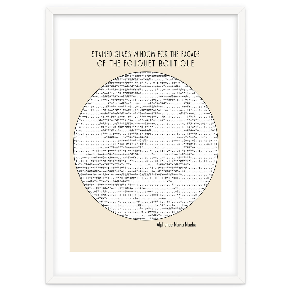 Stained Glass Window (ascii Art)