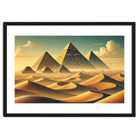 Vintage Egypt, Pyramids Of Giza Poster