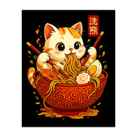 Ramen Cute Cat (Print Only)