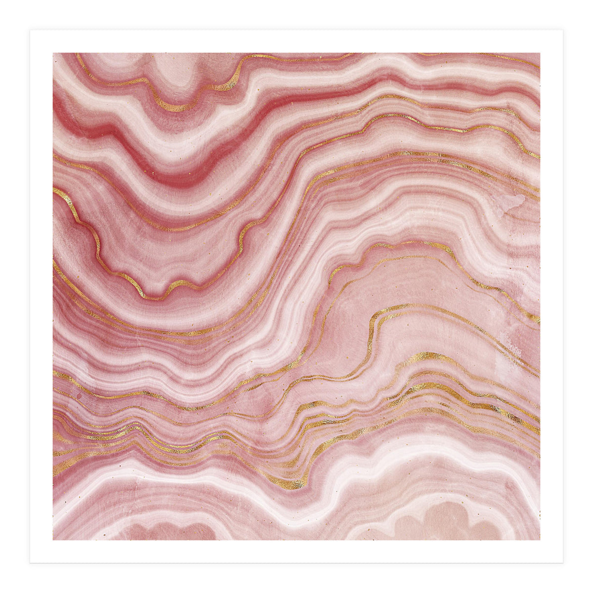 Pink Agate Texture 09  (Print Only)