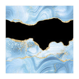 Blue & Gold Glitter Agate Texture 03  (Print Only) thumbnail