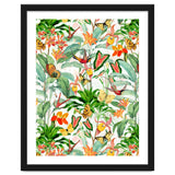 Birds And Butterflies In Tropical Jungle thumbnail