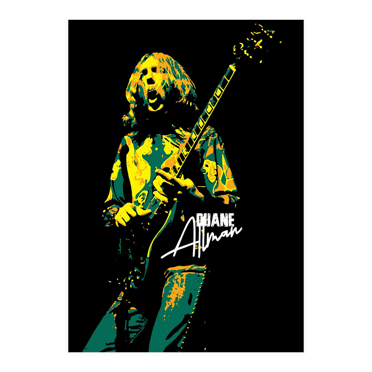 Duane Allman American Rock and Blues Guitarist 2 (Print Only)