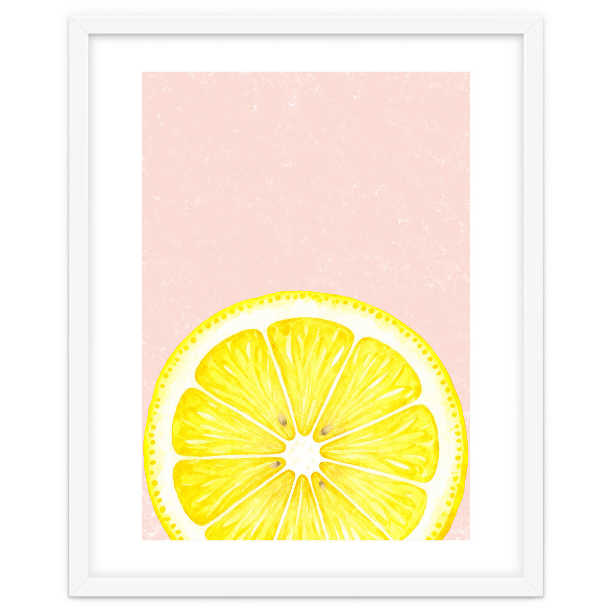 Lemon Slice, Fresh Citrus Kitchen Summer Art