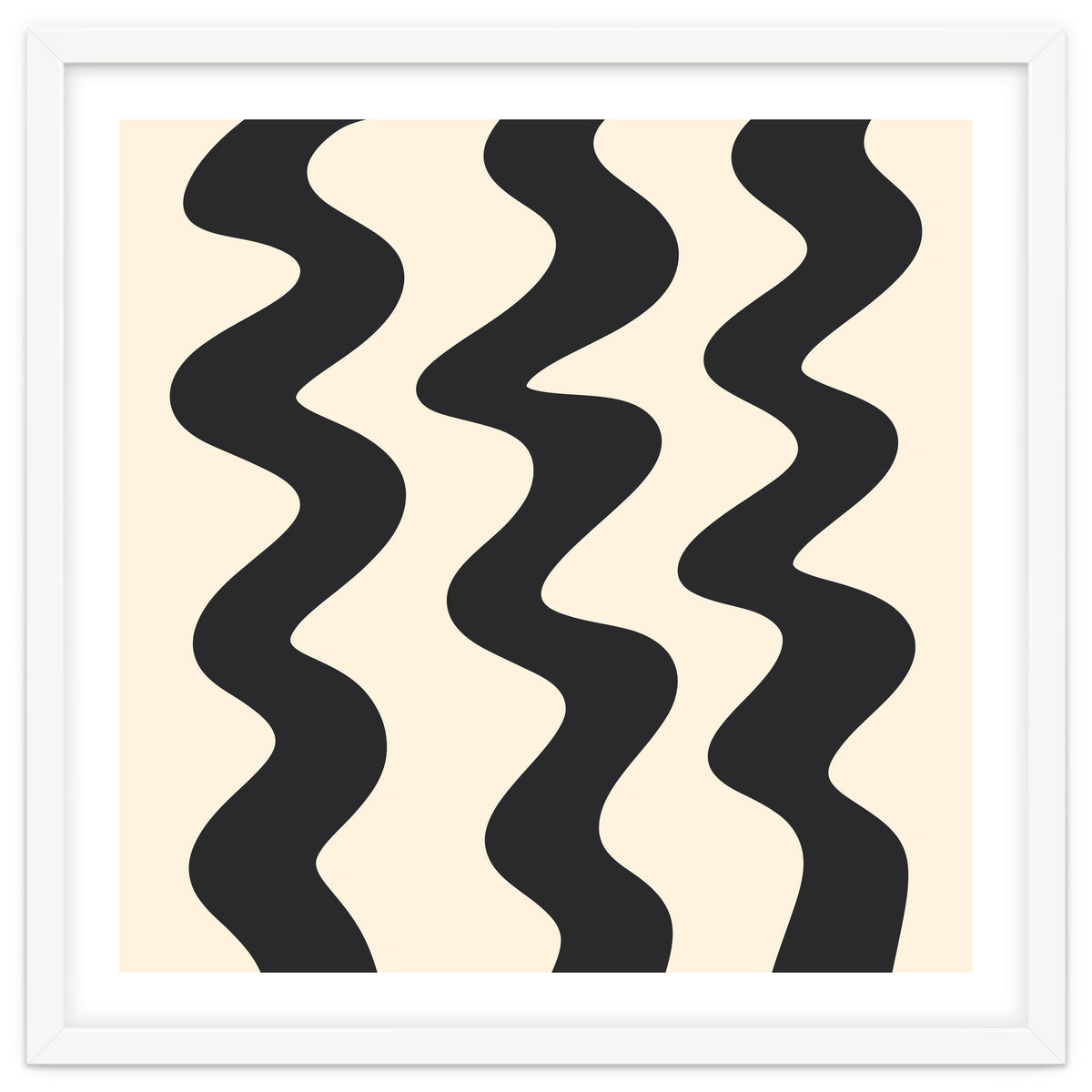 Squiggly Lines - monochrome