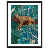 Leopard wearing shoes in the jungle thumbnail