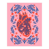 Floral Anatomical Heart (Print Only) thumbnail
