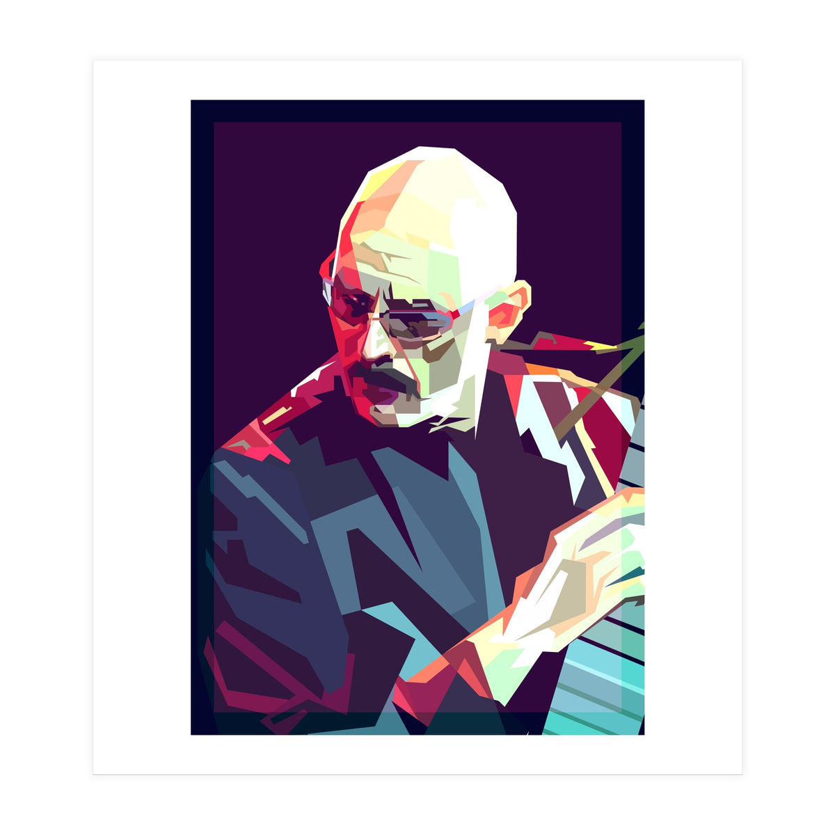 Tony Levin Bass Musician Pop Art WPAP (Print Only)