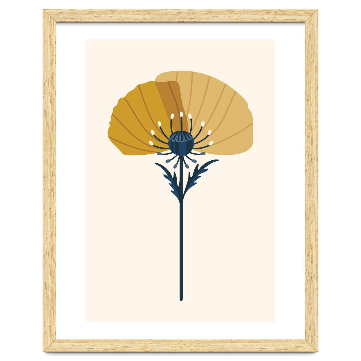 Ochre Half Poppy