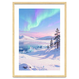 Northern Lights, Aurora Sky, Arctic Landscape, Aurora borealis, Snow Fall thumbnail