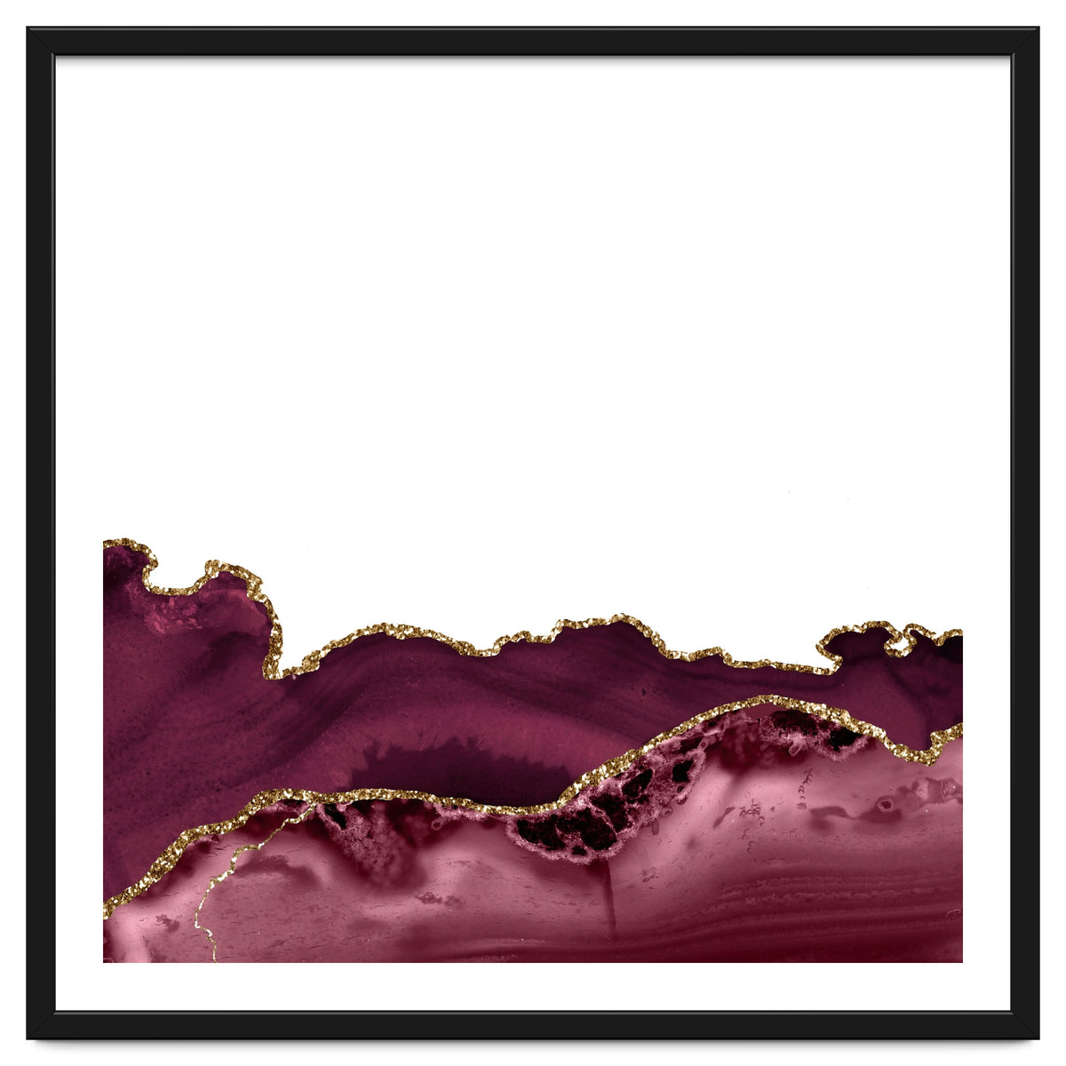 Burgundy & Gold Agate Texture 30