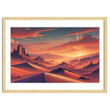 Vintage Chile, Atacama Desert Sunset Poster thumbnail