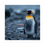 King Penguin Standing In The Rain (Print Only) thumbnail