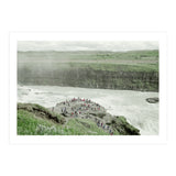 Tourists at the edge of the big river - Iceland  (Print Only) thumbnail