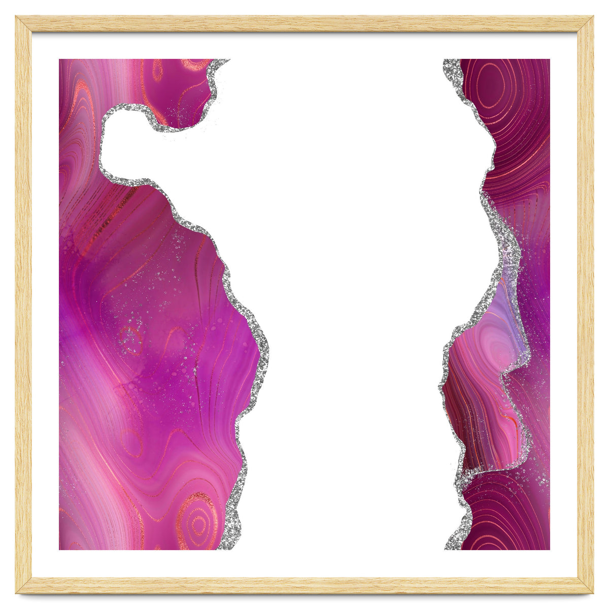 Magenta & Silver Agate Texture 06