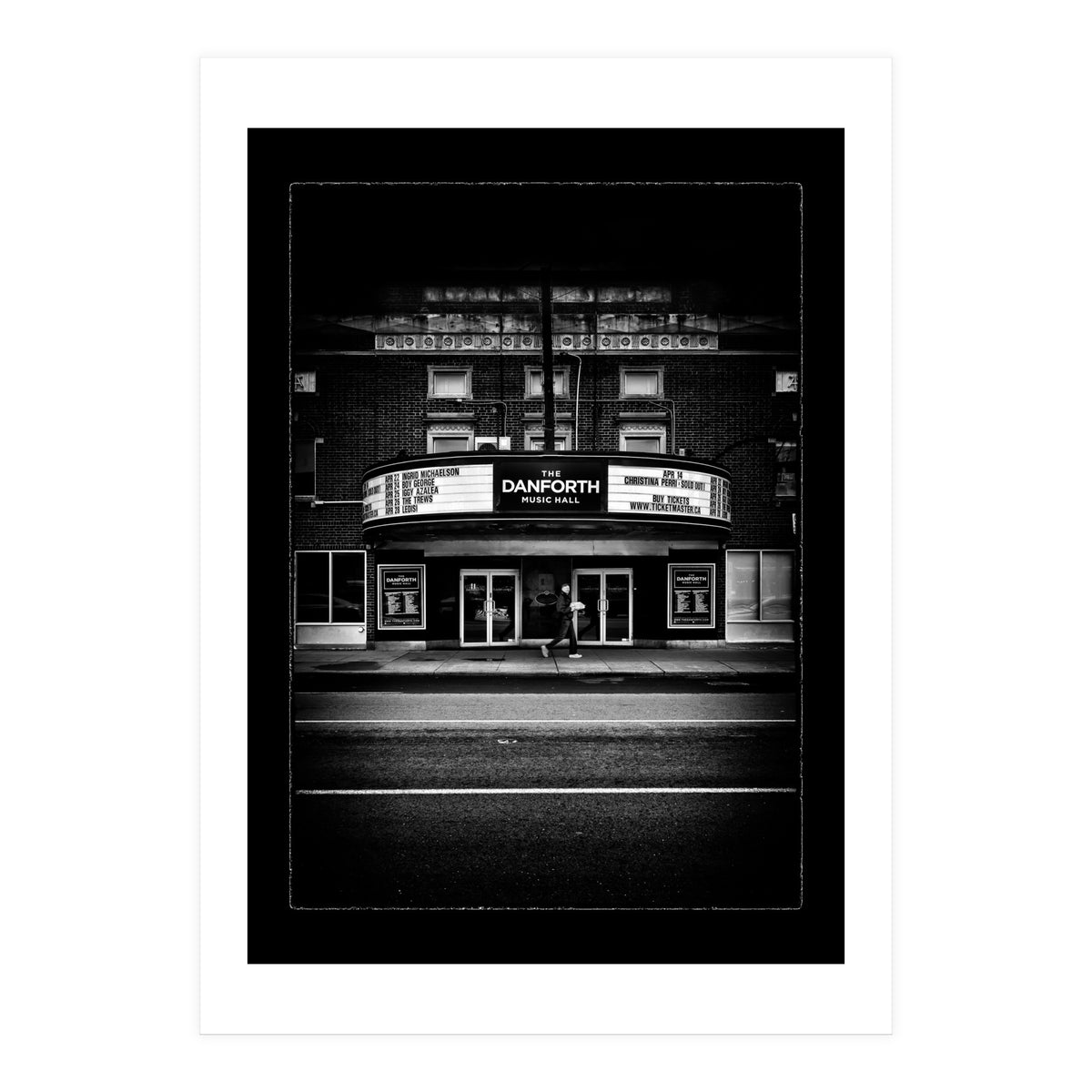The Danforth Music Hall No 1 with Border (Print Only)