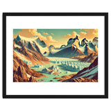 Vintage Argentina, Patagonia Glaciers Poster thumbnail