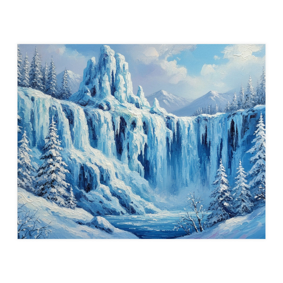 Frozen Cascades of Winter (Print Only)