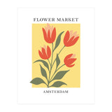 Amsterdam Flower Market - Modern Colorful Botanical Print (Print Only) thumbnail