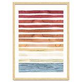 Watercolour Sunset Stripes Orange thumbnail