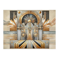 Art Deco Gold Architecture (Print Only)