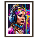 Girl In Headphones, Graffiti thumbnail