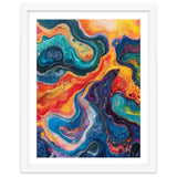 Vibrant Fluid Acrylic Pour Abstract Art thumbnail