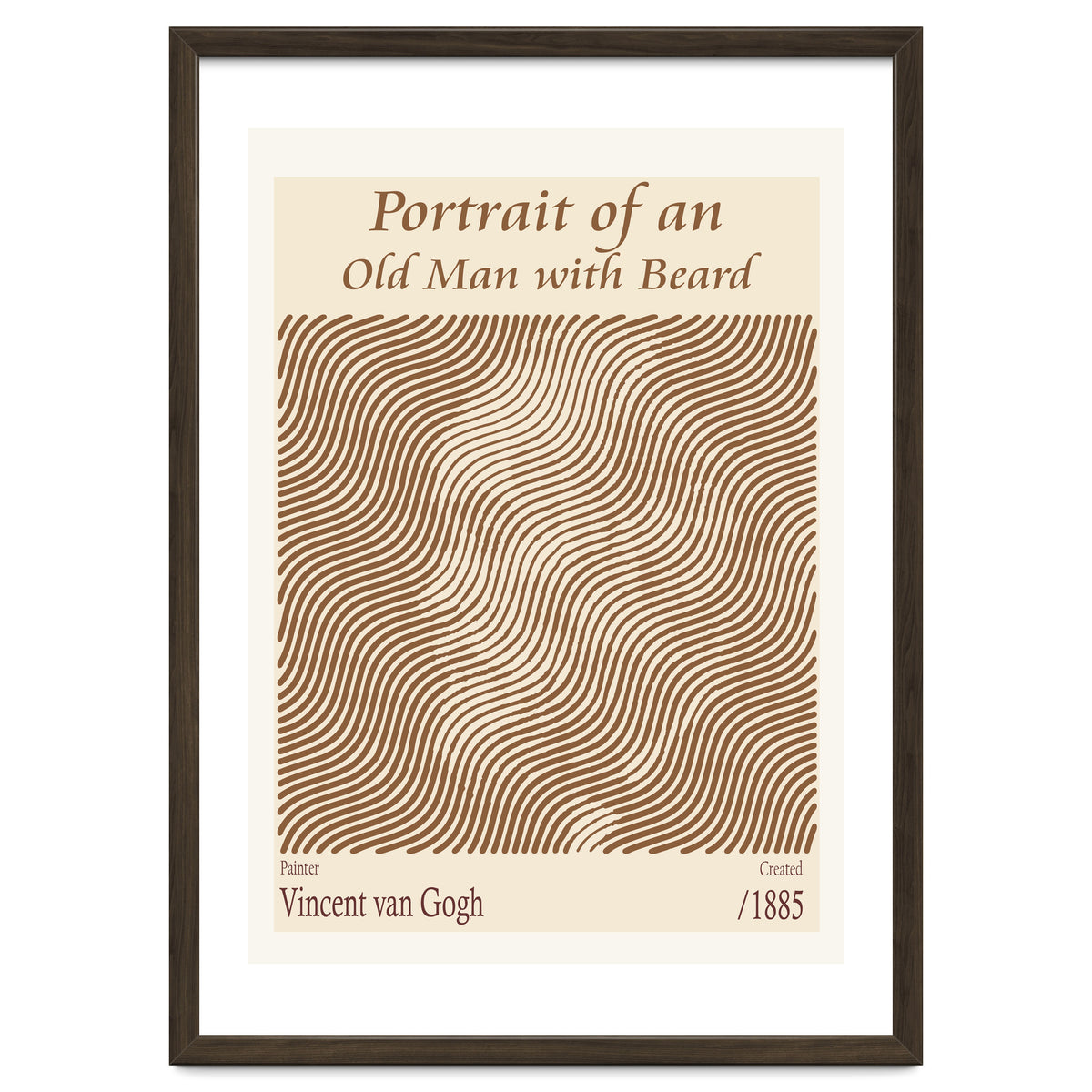 Portrait Of An Old Man With Beard – Vincent Van Gogh (1885)