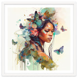Floral Native Warrior Woman Butterfly Dance thumbnail