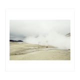 Tourists hidden in the hot spring steam -  Iceland  (Print Only) thumbnail
