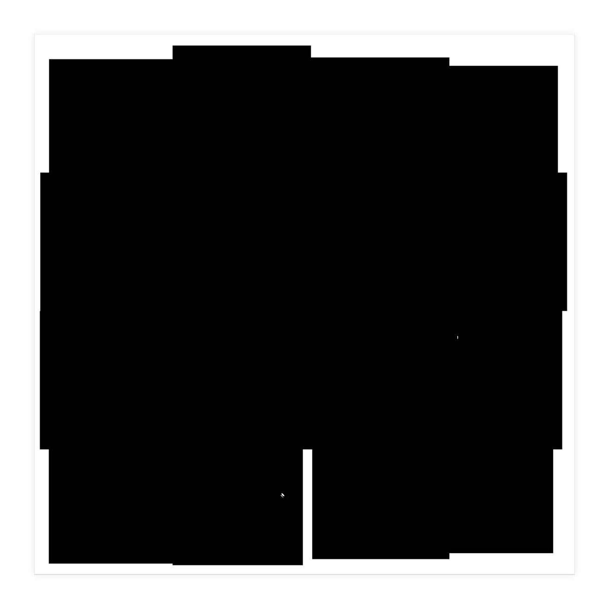 Fantasy Black Flower  (Print Only)