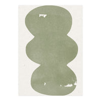 GREEN WATERCOLOR SHAPES NO.2 (Print Only)