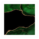 Green & Gold Agate Texture 04  (Print Only) thumbnail