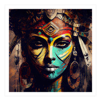Midnight Warrior Woman Portrait (Print Only)