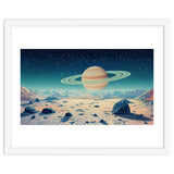 Alien Horizon: Saturn-Inspired Planetary Landscape thumbnail