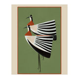 Striped Bird Pair (Print Only) thumbnail