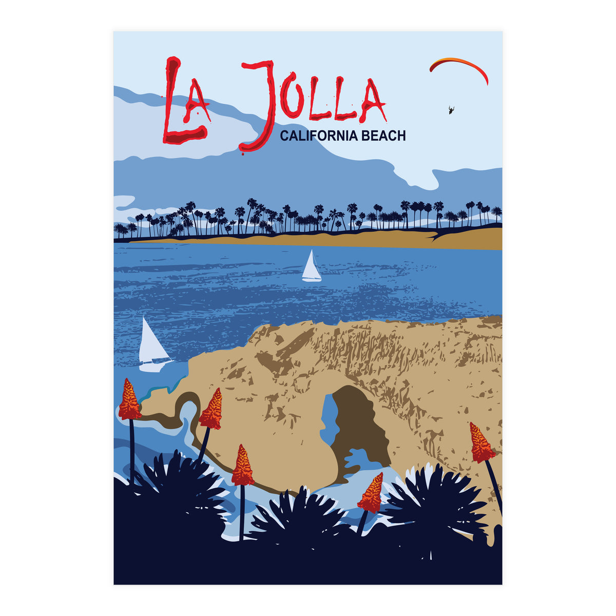 La Jolla Beach, California (Print Only)