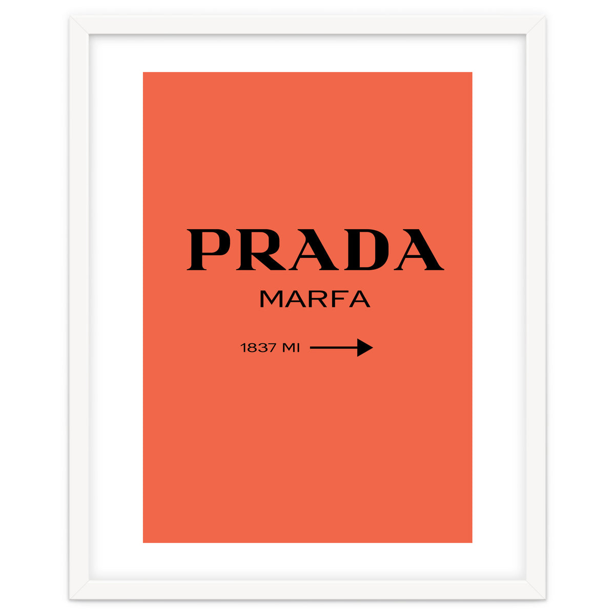 Prada Marfa, Fashion Sign Poster, Chic Decor,