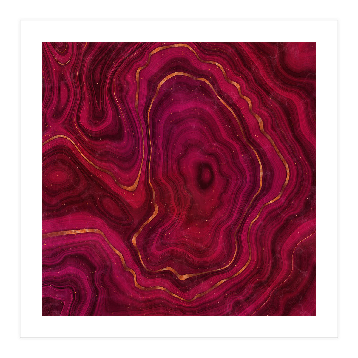 Red Agate Texture 05  (Print Only)