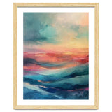 Ethereal Abstract Mountain Mist Painting thumbnail
