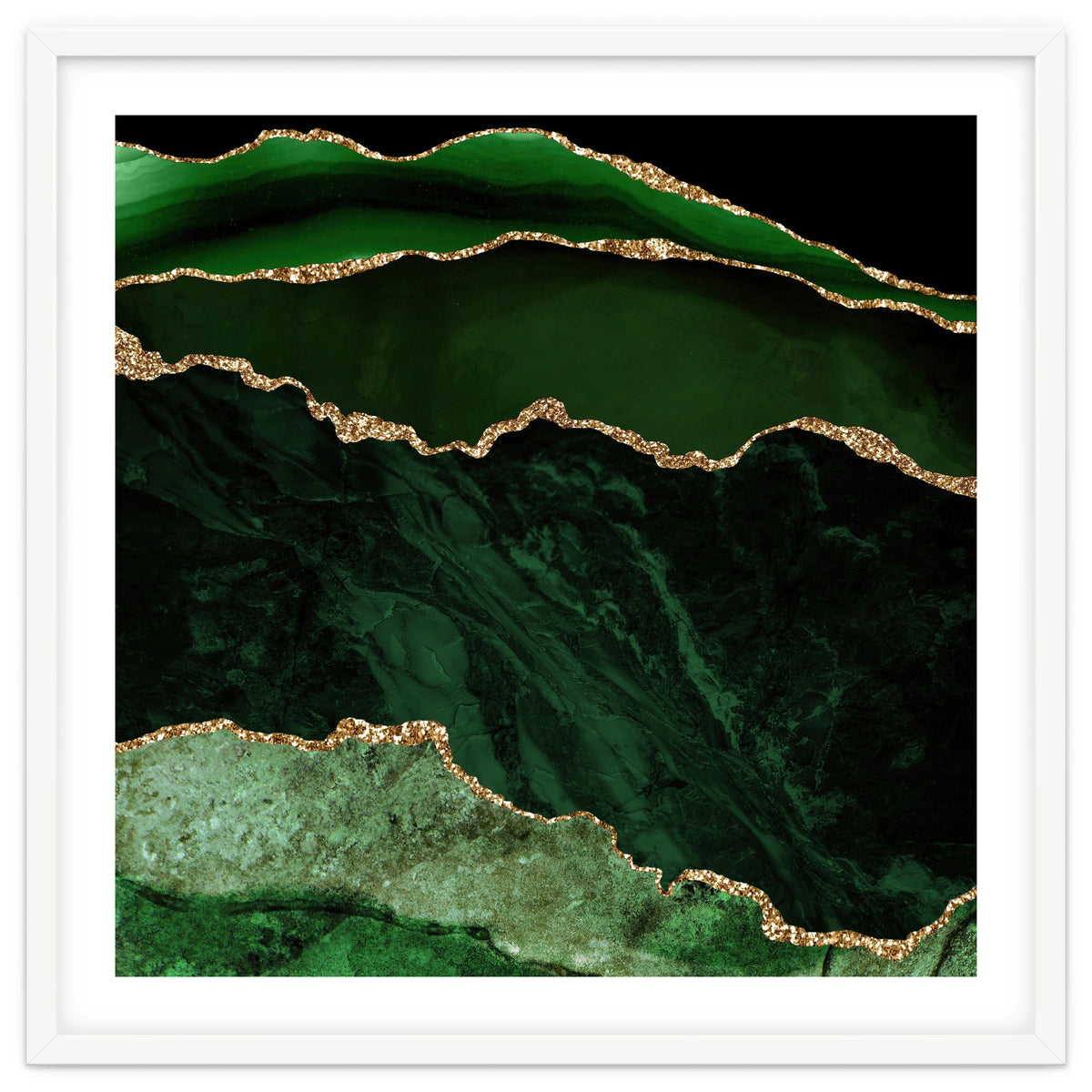 Green & Gold Agate Texture 02